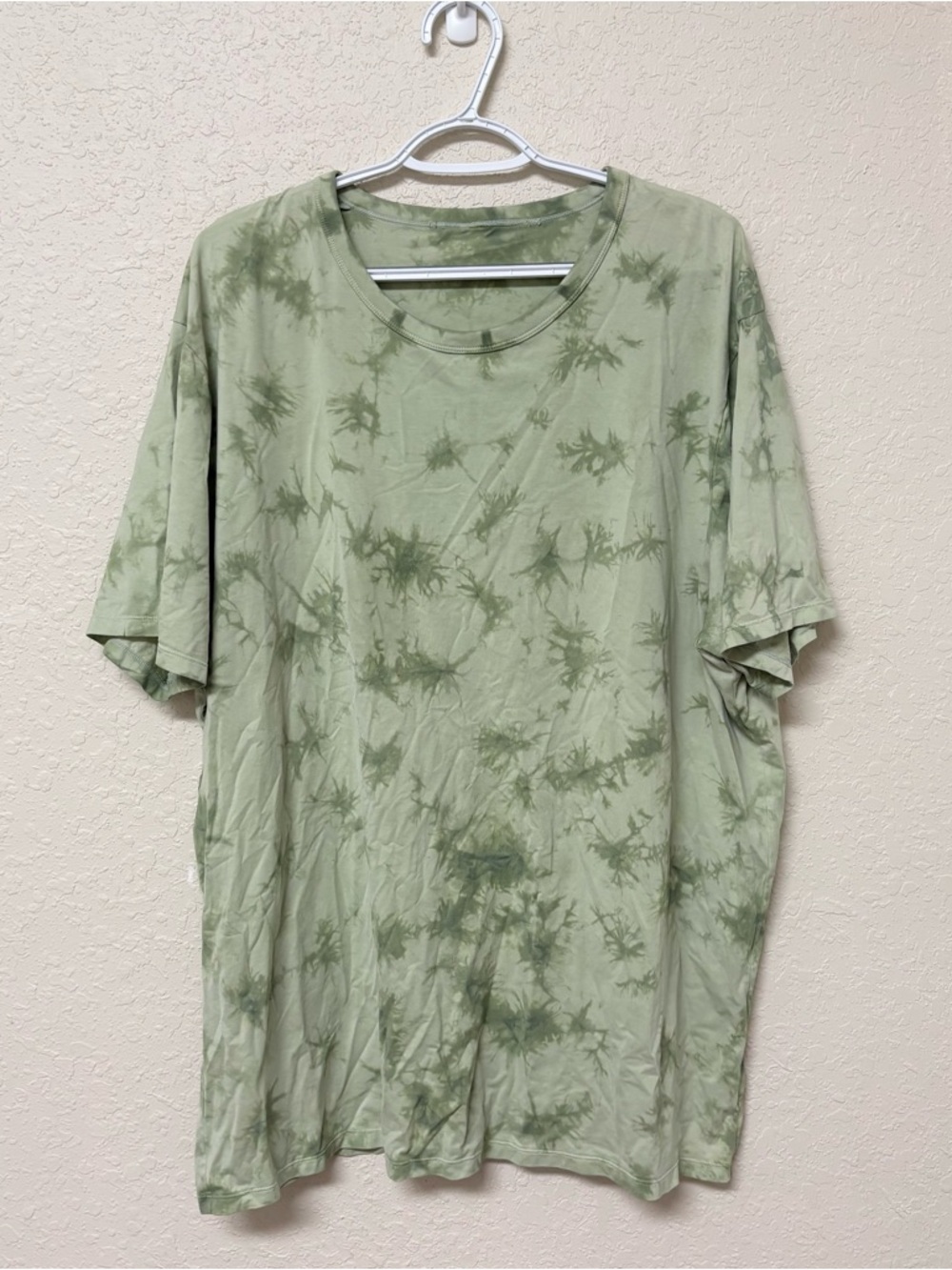 Lululemon The Fundamental T-Shirt Wash Tide Shibori Arctic Mint Men’s Size XL